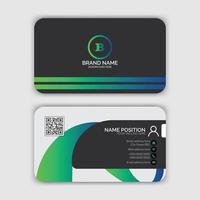 Modern business card template design vector