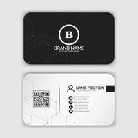 Modern business card template design vector