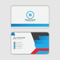 Modern business card template design vector