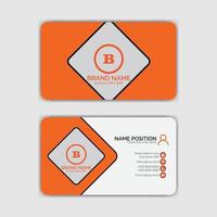 Modern business card template design vector