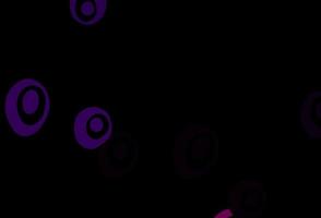 textura de vector púrpura oscuro con discos.