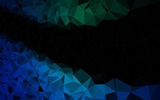 Dark Blue, Green vector shining triangular template.