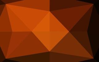 Dark Orange vector abstract polygonal cover.