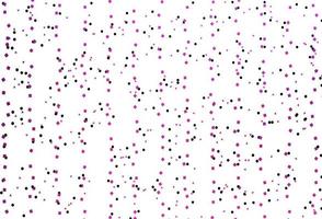Telón de fondo de vector rosa claro con líneas, círculos, rombos.