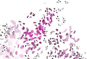 Telón de fondo de vector rosa claro con formas abstractas.
