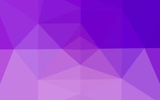 Light Purple vector shining triangular background.