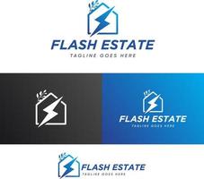 Premade logo design templates for real estate and realtors vector