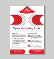 Corporate modern business marketing flyer design template Free Vector
