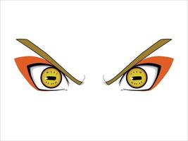 Cartoon style eye tattoo vector