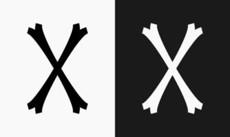 A letter-shaped design that has a classic effect and a gothic feel. suitable for use as a logo or marker vector