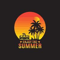 summer day beach vector design