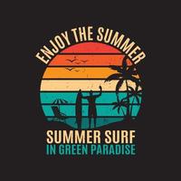 verano día playa vector t camisa diseño