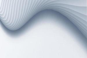 Silver gray wavy line texture texture background 3D rendering. photo