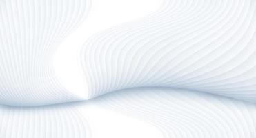 Abstract white background with wavy lines. White wavy lines texture texture background, 3d render illustration. photo