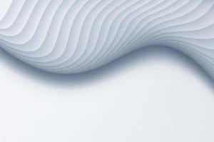 Silver gray wavy line texture texture background 3D rendering. photo