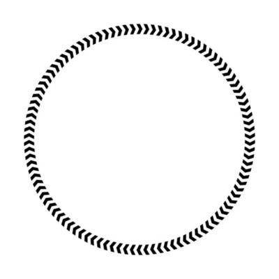 Chevron circle arrow icon. Round arrow frame