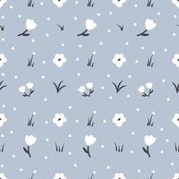 Floral seamless pattern with small flowers. Pretty for fabric, textile, wallpaper vector