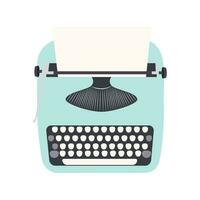 Old fashioned typewriter vector illustration graphic