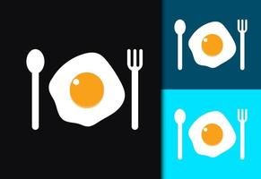 creativo degradado Fresco huevo logo diseño, vector diseño concepto