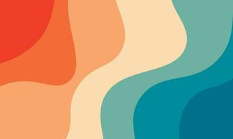 Abstract Background 70s' Colors . Vector Beach illustration