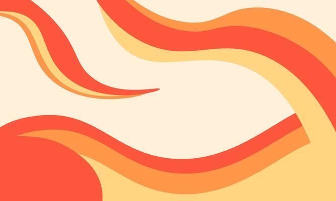 Abstract Background Orange 70s' Colors . Vector illustration