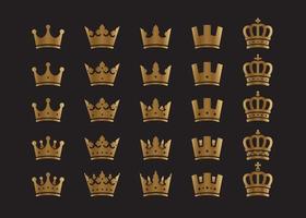 Elegant king crown vector icon.