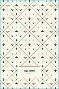 rombo modelo con único forma dentro vector