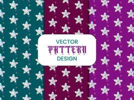 Pattern design vector, colorful floral pattern design vector