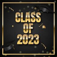 Happy Class of 2023 Greeting Vector Illustration EPS10