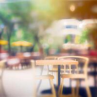 Cafe background blurred background - image photo