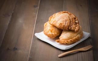 Curry puff pastry photo