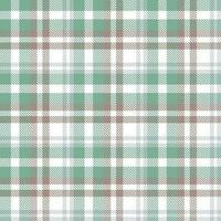 Plaid Pattern Seamless Textile Is Woven in a Simple Twill, Two Over Two Under the Warp, Advancing One Thread at Each Pass. vector
