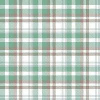 Plaid Pattern Seamless Textile Is Woven in a Simple Twill, Two Over Two Under the Warp, Advancing One Thread at Each Pass. vector