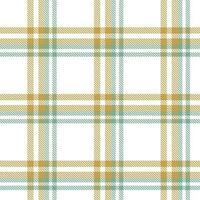 Plaid Pattern Design Textile Is Made With Alternating Bands of Coloured  Pre Dyed  Threads Woven as Both Warp and Weft at Right Angles to Each Other. vector