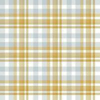 Plaid Pattern Design Textile Is Woven in a Simple Twill, Two Over Two Under the Warp, Advancing One Thread at Each Pass. vector