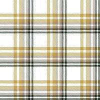 Plaid Pattern Seamless Texture Is Made With Alternating Bands of Coloured  Pre Dyed  Threads Woven as Both Warp and Weft at Right Angles to Each Other. vector