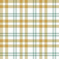 Plaid Pattern Design Texture Is Woven in a Simple Twill, Two Over Two Under the Warp, Advancing One Thread at Each Pass. vector