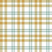 Plaid Pattern Design Texture Is Woven in a Simple Twill, Two Over Two Under the Warp, Advancing One Thread at Each Pass. vector