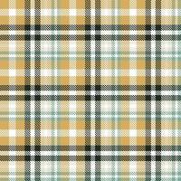 Plaid Pattern Fashion Design Texture Is Woven in a Simple Twill, Two Over Two Under the Warp, Advancing One Thread at Each Pass. vector