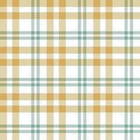 Plaid Pattern Fashion Design Texture Is Made With Alternating Bands of Coloured  Pre Dyed  Threads Woven as Both Warp and Weft at Right Angles to Each Other. vector
