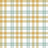 Plaid Pattern Fashion Design Texture Is Made With Alternating Bands of Coloured  Pre Dyed  Threads Woven as Both Warp and Weft at Right Angles to Each Other. vector