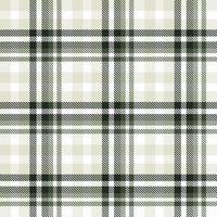 Tartan Plaid Pattern Seamless Textile Is Made With Alternating Bands of Coloured  Pre Dyed  Threads Woven as Both Warp and Weft at Right Angles to Each Other. vector
