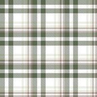 Tartan Plaid Pattern Design Textile Is Made With Alternating Bands of Coloured  Pre Dyed  Threads Woven as Both Warp and Weft at Right Angles to Each Other. vector