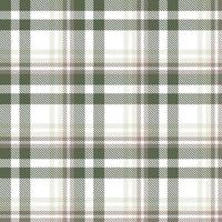 Tartan Plaid Pattern Design Textile Is Made With Alternating Bands of Coloured  Pre Dyed  Threads Woven as Both Warp and Weft at Right Angles to Each Other. vector