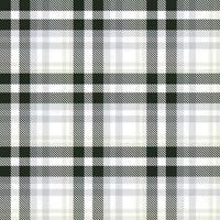 Tartan Plaid Pattern Seamless Textile Is Woven in a Simple Twill, Two Over Two Under the Warp, Advancing One Thread at Each Pass. vector