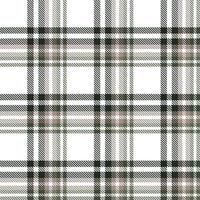 Tartan Plaid Pattern Design Textile Is Woven in a Simple Twill, Two Over Two Under the Warp, Advancing One Thread at Each Pass. vector