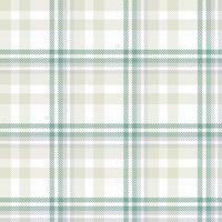 Tartan Plaid Pattern Seamless Texture Is Woven in a Simple Twill, Two Over Two Under the Warp, Advancing One Thread at Each Pass. vector