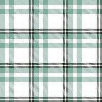 Tartan Plaid Pattern Fabric Design Texture Is Made With Alternating Bands of Coloured  Pre Dyed  Threads Woven as Both Warp and Weft at Right Angles to Each Other. vector