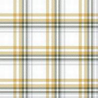 Tartan Plaid Pattern Fabric Design Texture Is Woven in a Simple Twill, Two Over Two Under the Warp, Advancing One Thread at Each Pass. vector