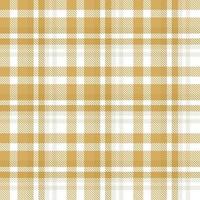 Tartan Pattern Fabric Design Texture Is Made With Alternating Bands of Coloured  Pre Dyed  Threads Woven as Both Warp and Weft at Right Angles to Each Other. vector